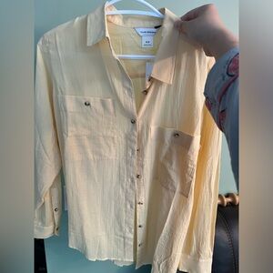 Club Monaco button down shirt，Size：M